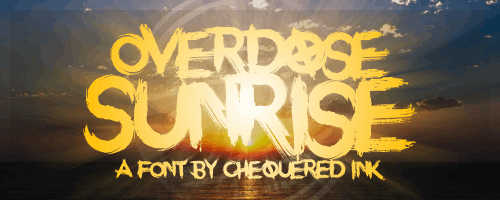 Overdose-Sunrise-font