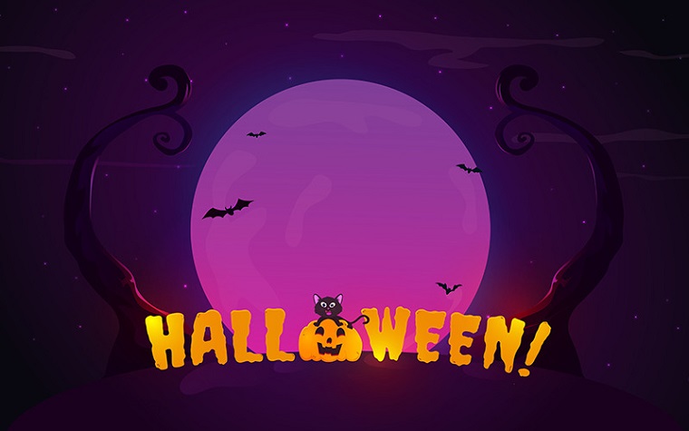 Fondo artístico con temática de Halloween.