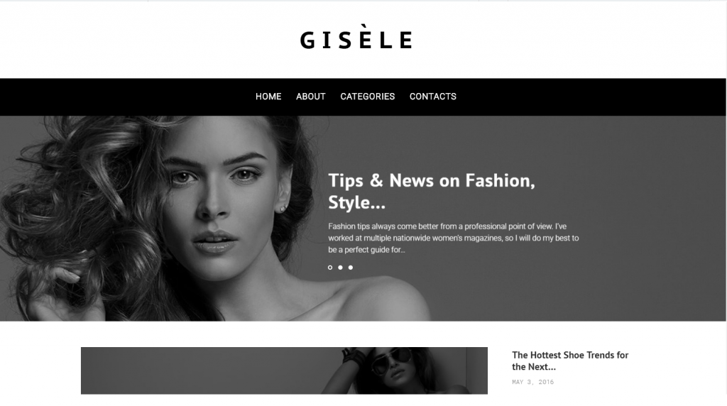 tema wordpress gisele