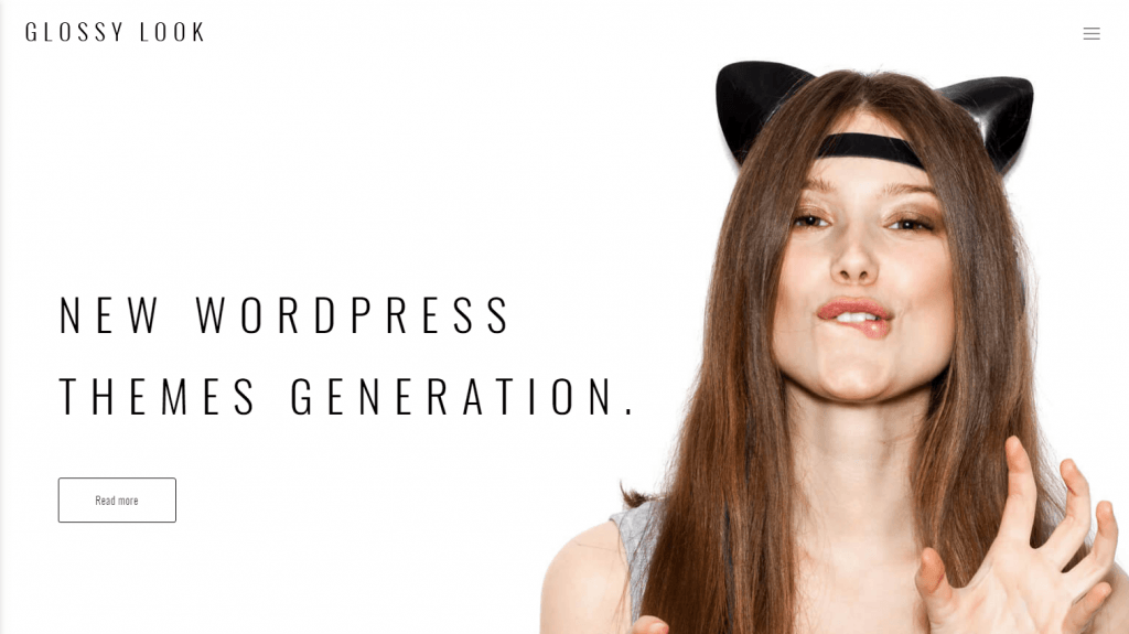 tema wordpress glossy look