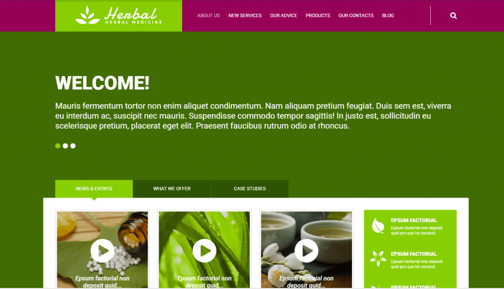 tema wordpress medicina herbolaria