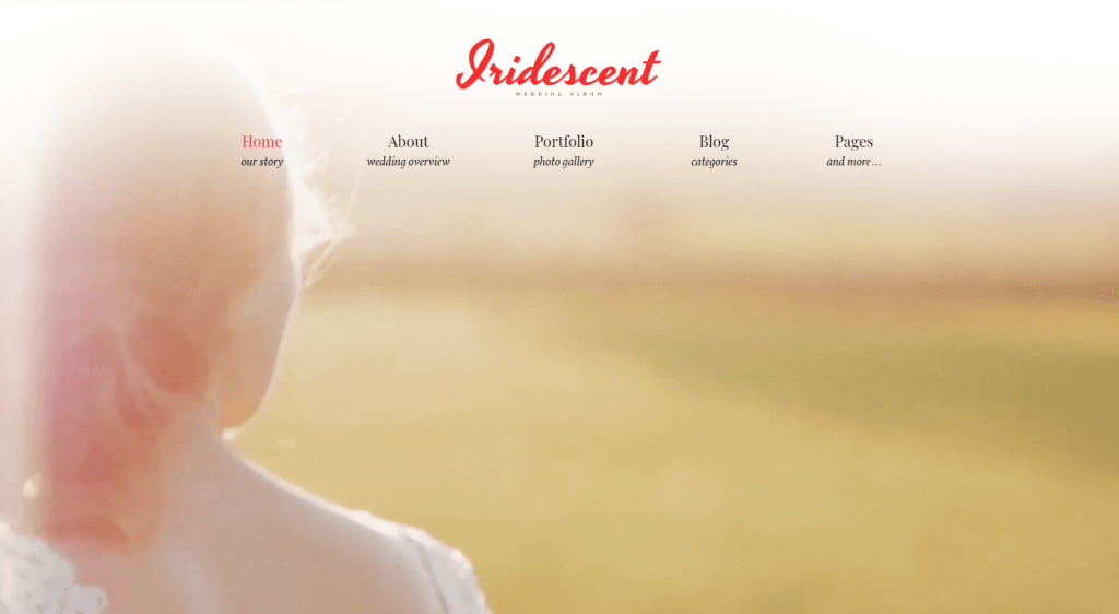 tema wordpress iridescent