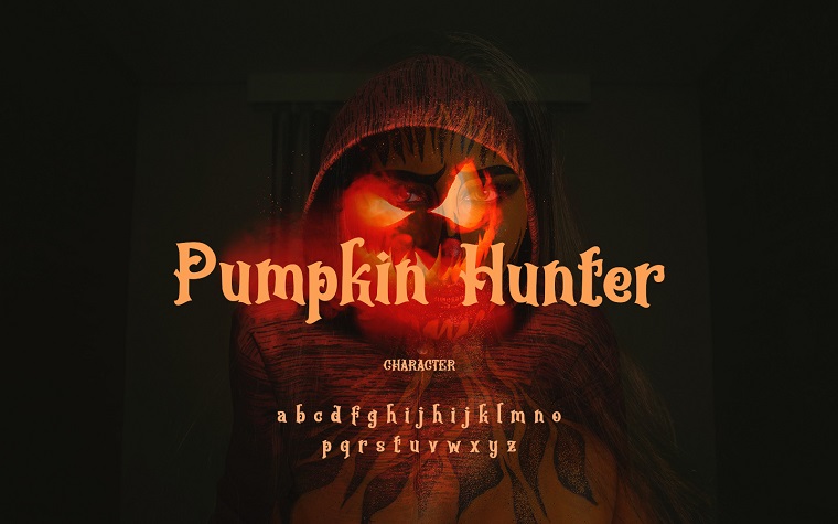 Fuente con textura Hunter Halloween.