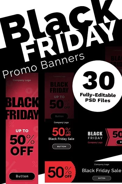 promo banners black friday