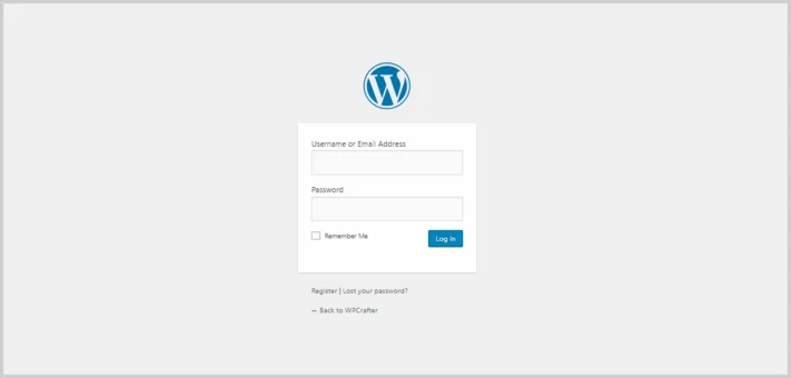 pagina de inicio de sesion de wp