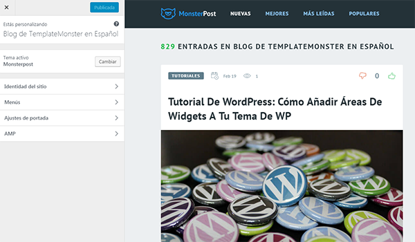 personalizador WP