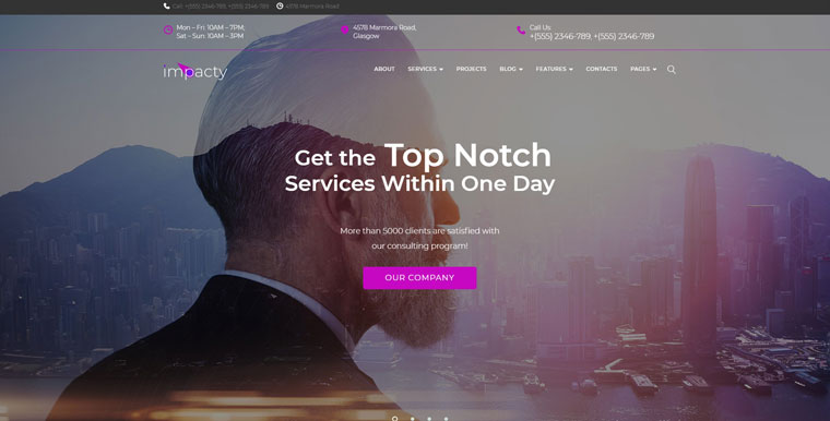Impacty - Tema Elementor de WordPress.