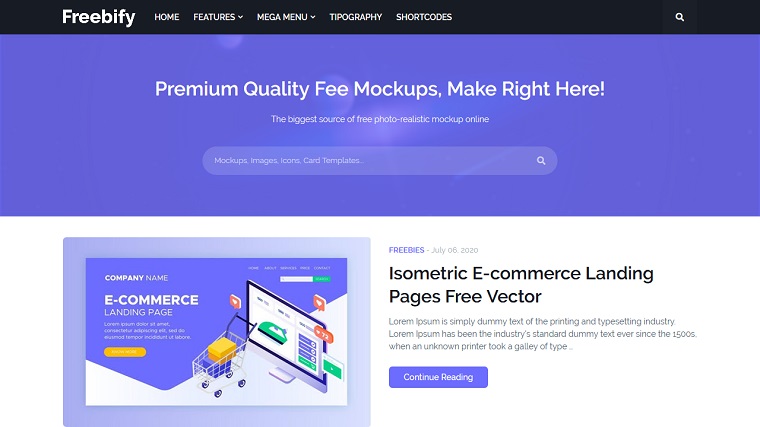 Freebify - Minimalist Blogger Template.