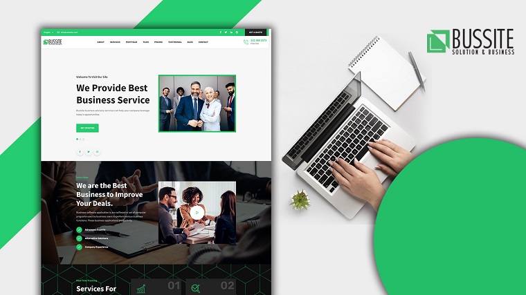 Tema de WordPress para consultoría empresarial Jumboo-Bussit.