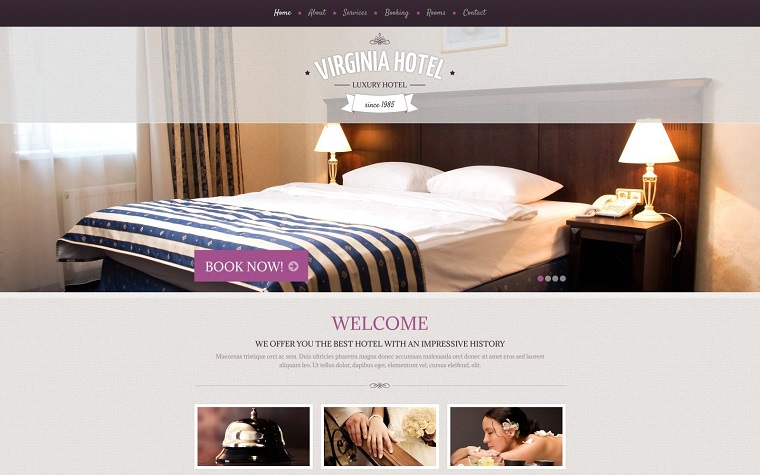 Hotels - Tema gratuito.