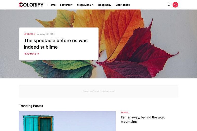 Colorify Blogger sablon.
