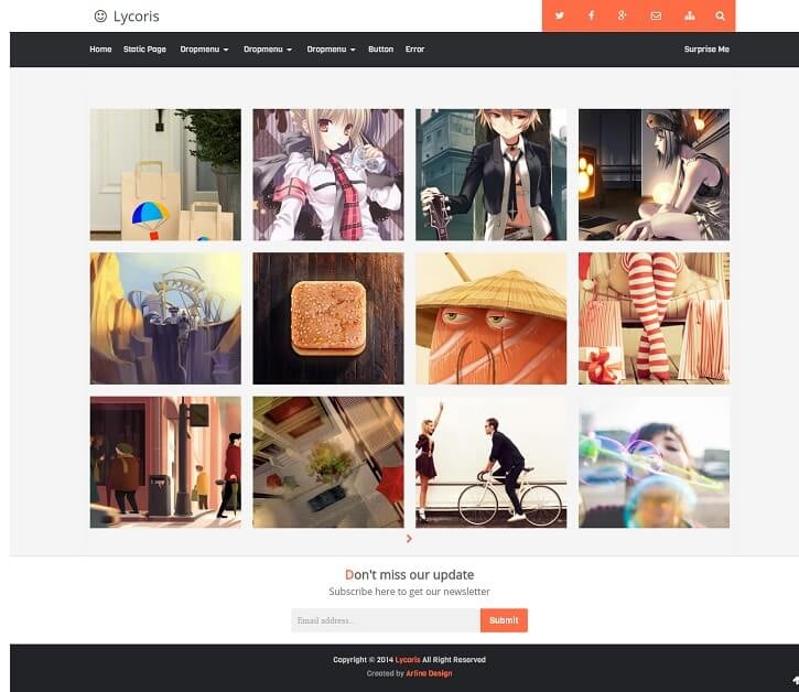 Lycoris v2.1 Blogger sablon.