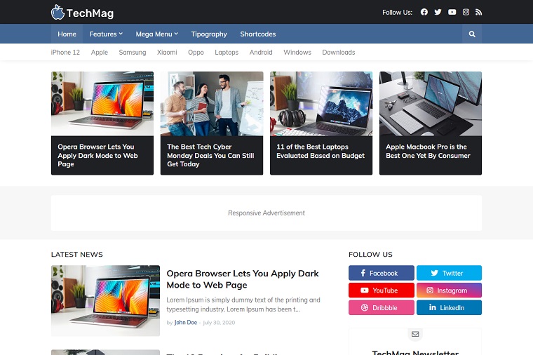 TechMag - Blogger Template.