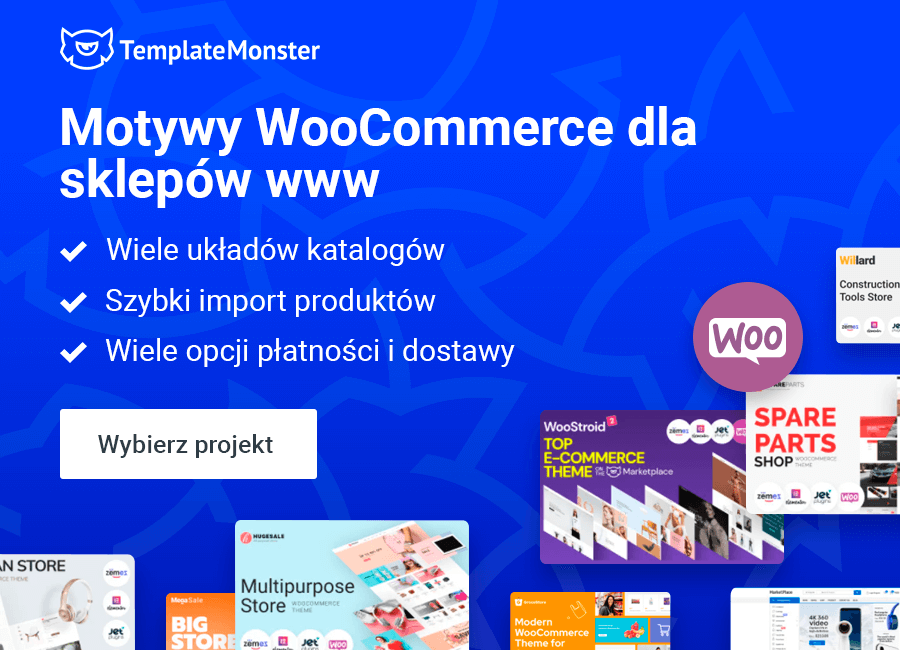 szablony woocommerce