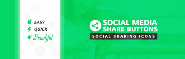 Social Media Share Buttons бесплатный виджет