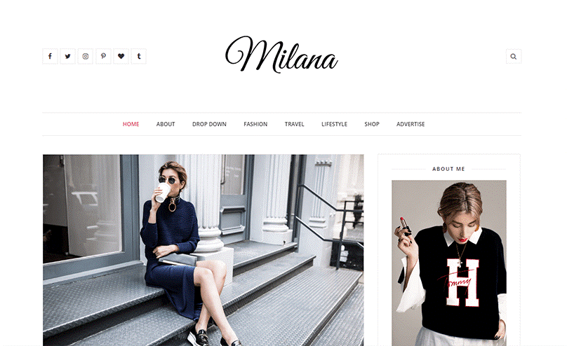 Milana Blogger Template.