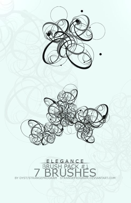 free photoshop swirl floral brushes