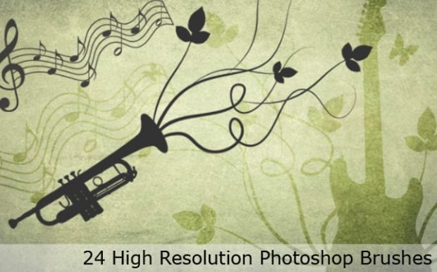 free photoshop swirl floral brushes