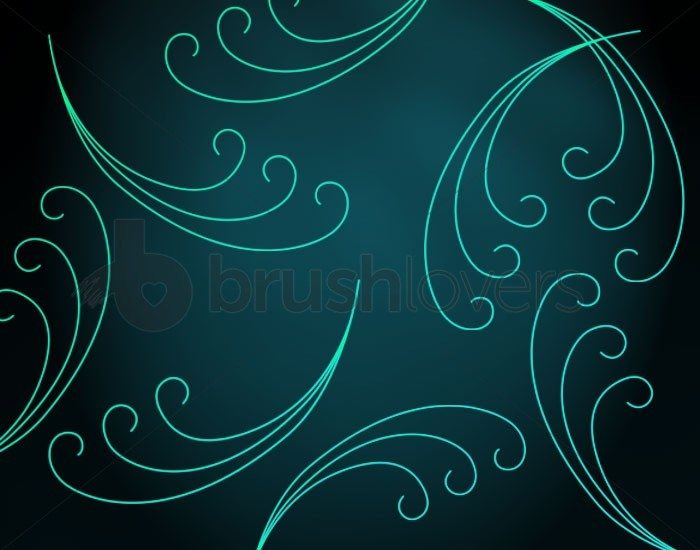 free photoshop swirl floral brushes