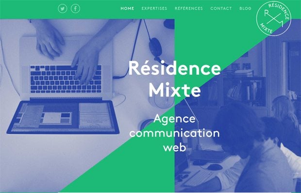 Websites with Hipster Logos