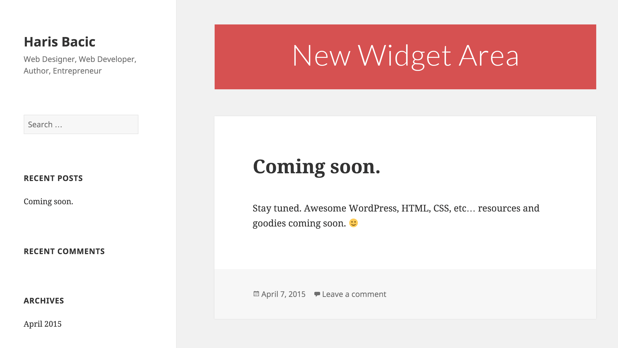 how to create a widget in wordpress