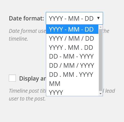 Choosing a date format