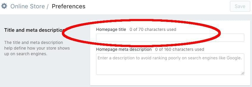 Shopify SEO