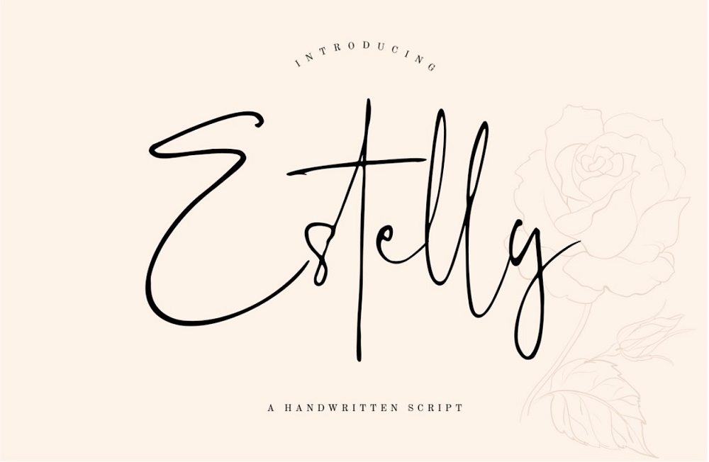 Estelly Stylish Signature Font