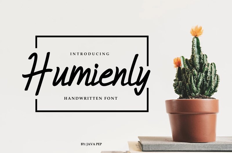 Humienly Font Calligraphy Font