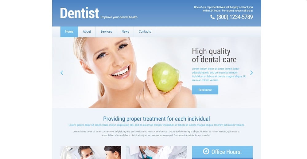 Dentistry Responsive WordPress Theme