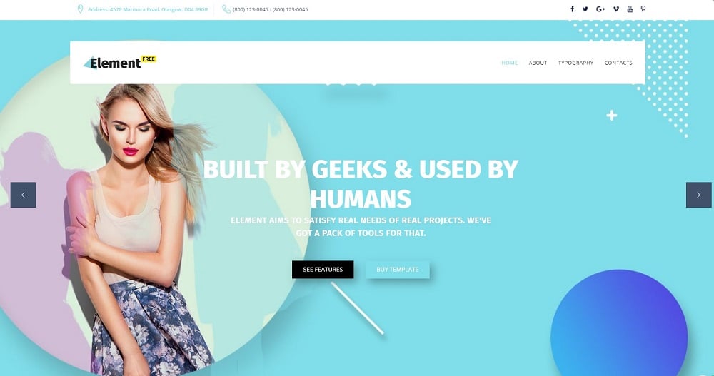 Free Responsive Design Agency Template Website Template