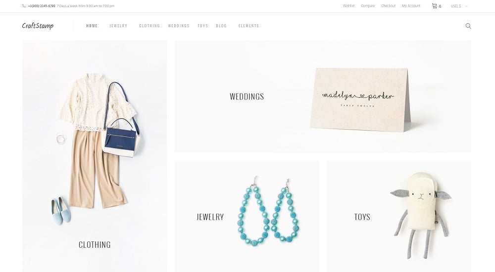 Craftstamp - Handmade Art Store WooCommerce Theme