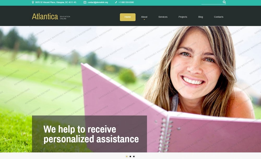 Free Education Joomla Template
