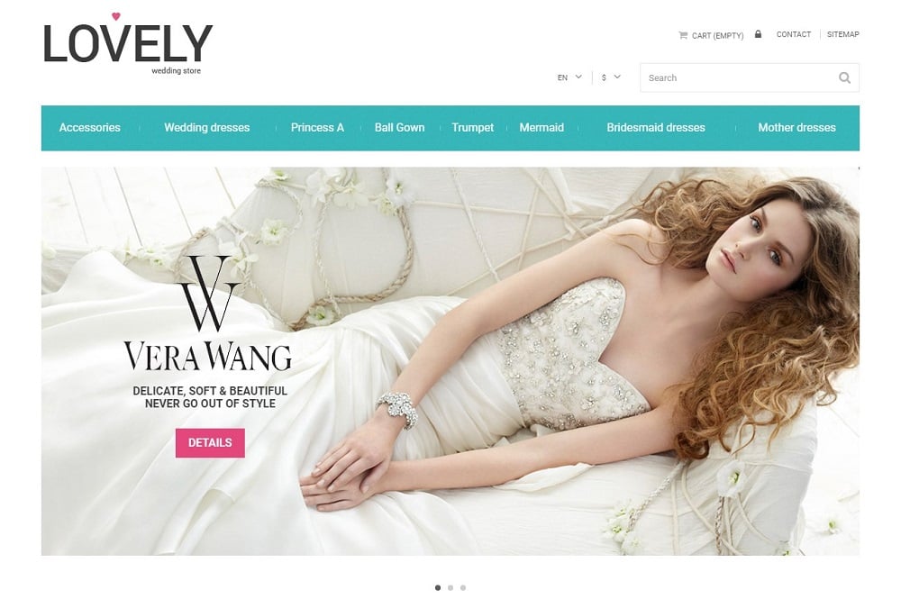 Free Wedding Shop PrestaShop Template