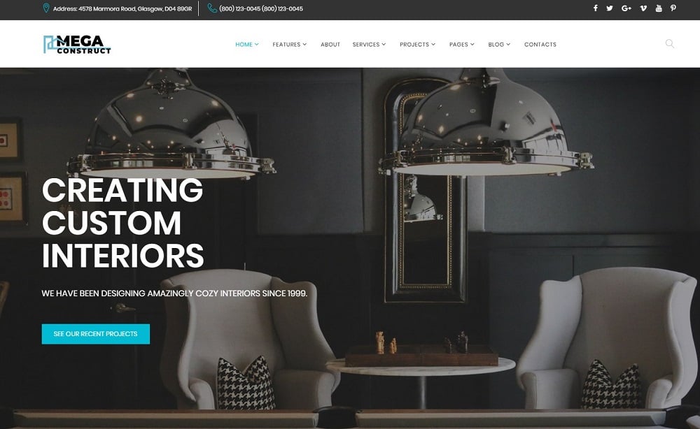 Mega Construct - Construction Company Multipage HTML5 Website Template