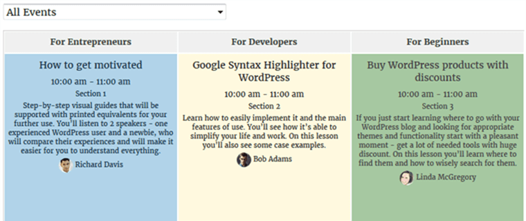WordPress table plugin.