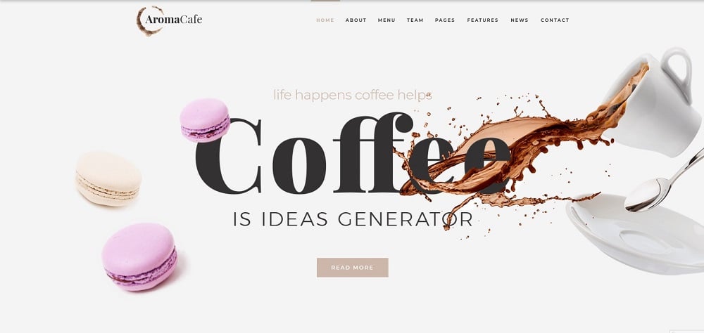 Aromacafe - Coffee Shop Elementor WordPress Theme