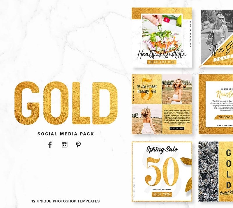 GOLD Pack Social Media