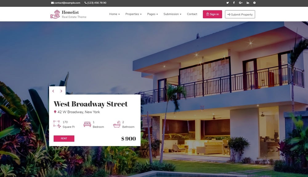 Homelist - Real Estate WordPress Theme