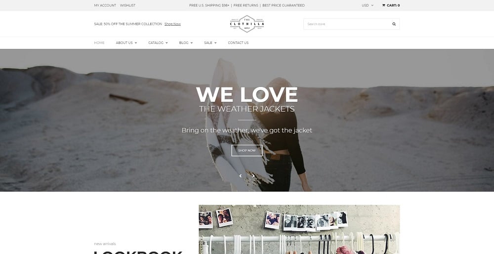  Clothilla - Clothing Store Shopify Theme