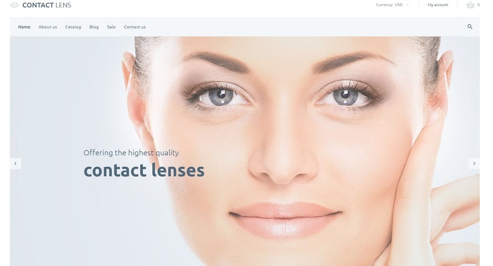Contact Lens - Lens Store Shopify Theme