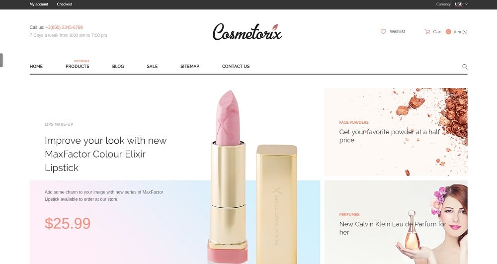 Cosmetorix Shopify Theme