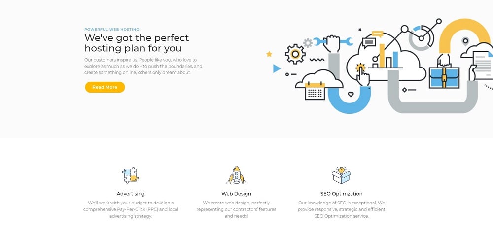 Hoztan - Hosting Jet Elementor Template