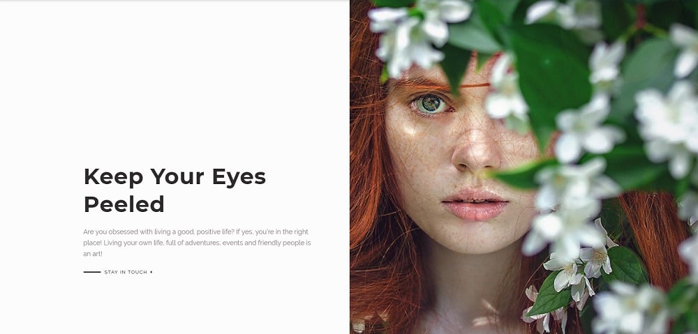 Tinycity - Creative Splitscreen Elementor Template