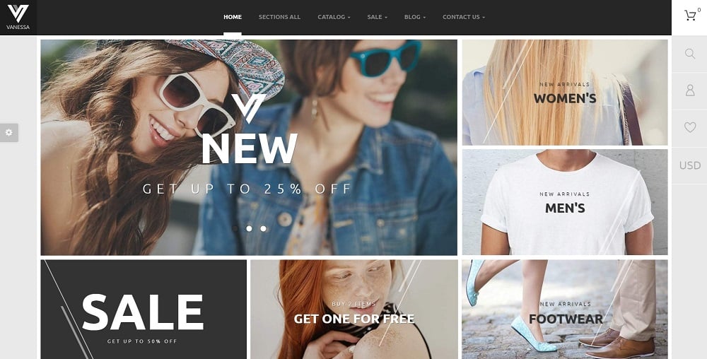vanessa shopify theme