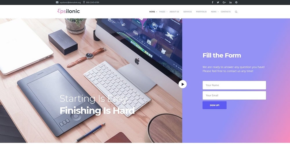 Communication WordPress Theme