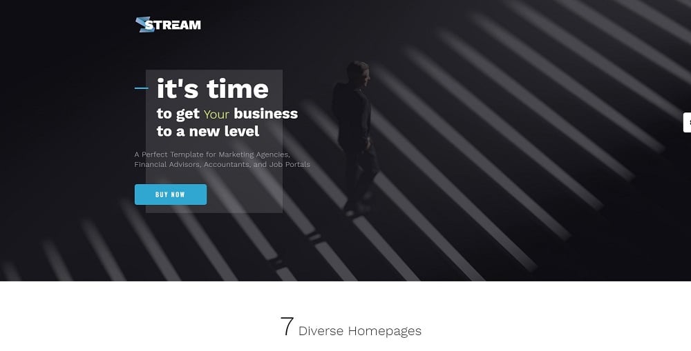 Stream - Dynamic Financial Adviser Multipage HTML Template Website Template