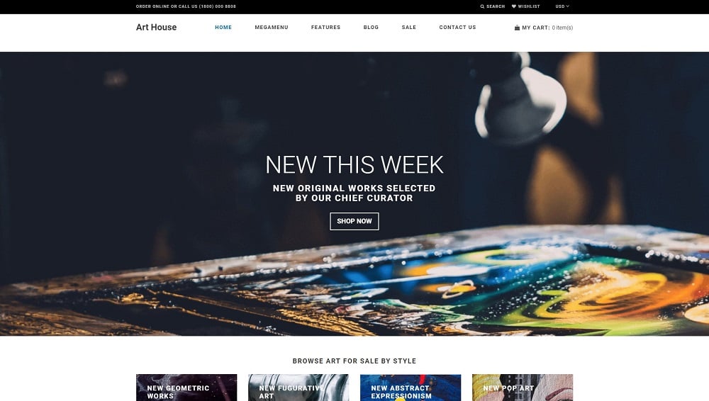 Art House - Art Gallery Shopify Theme