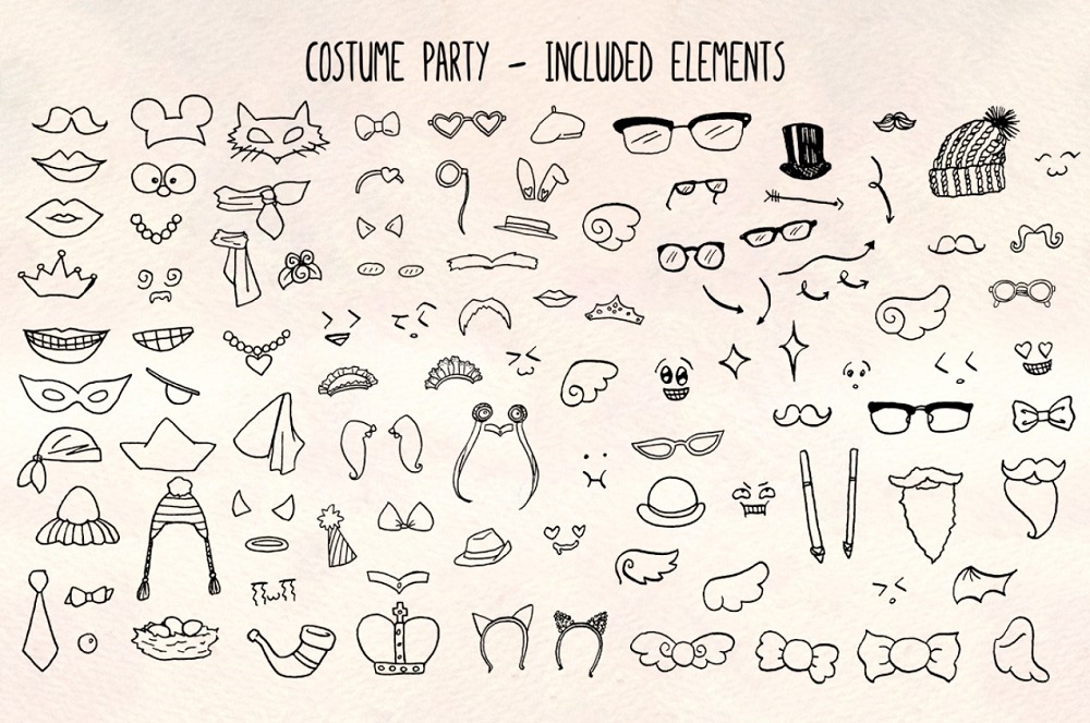 103 Fancy Dress Costume Drawings Illustration