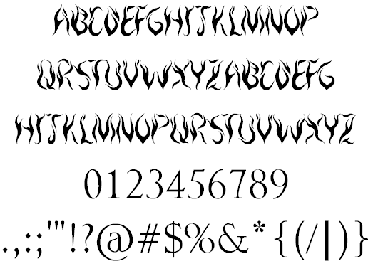Royal Inferno font